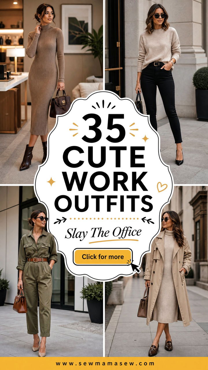 35 Cute Work Outfits for Women to Slay the Office - 35 Cute Work Outfits for Women to Slay the Office