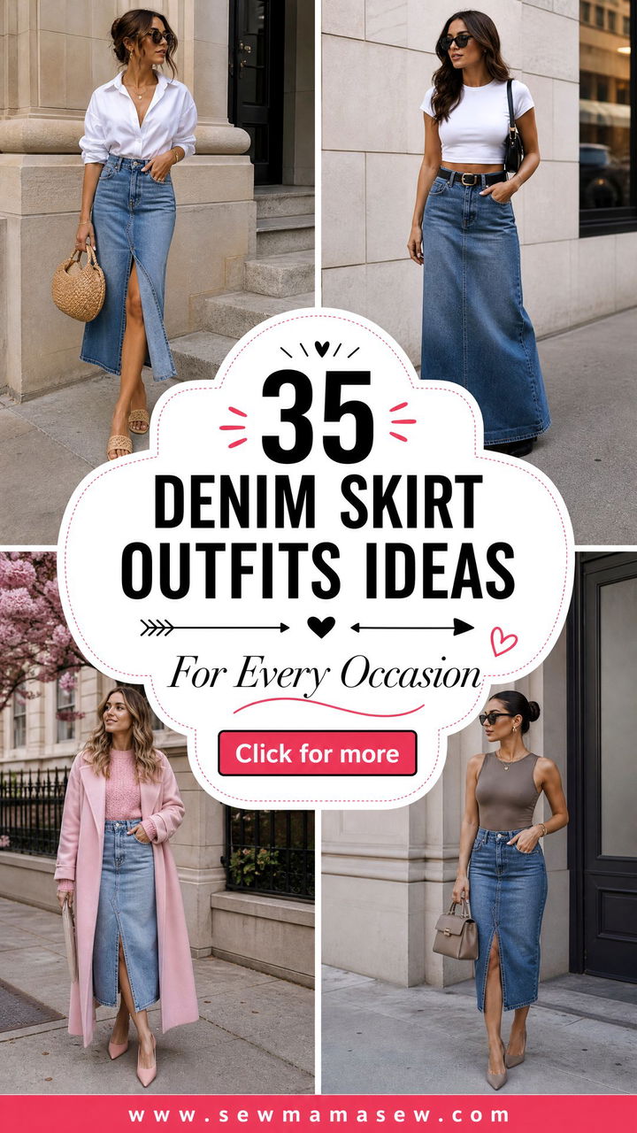 35 Denim Skirt Outfits Ideas for Every Occasion - 35 Denim Skirt Outfits Ideas for Every Occasion