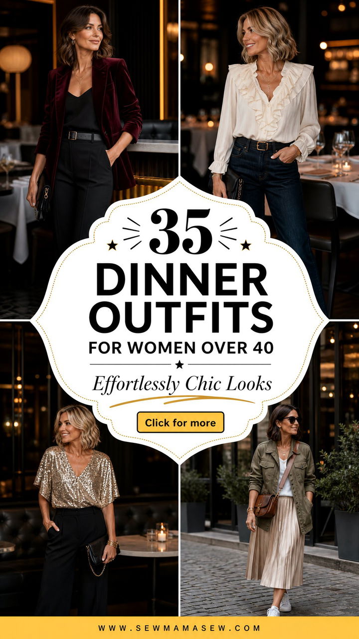 35 Dinner Outfits for Women Over 40 to Look Chic - 35 Dinner Outfits for Women Over 40 to Look Chic