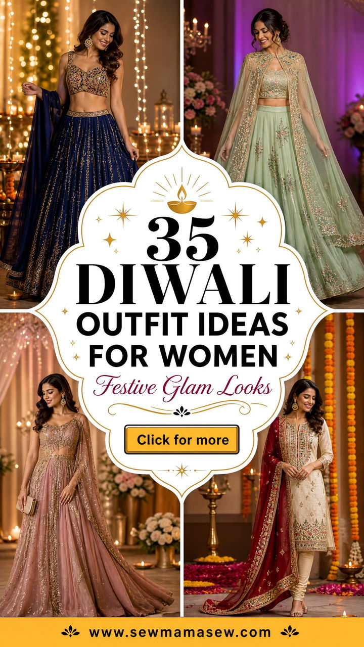 35 Diwali Outfit Ideas for Women Festive Glam Looks - 35 Diwali Outfit Ideas for Women: Festive Glam Looks