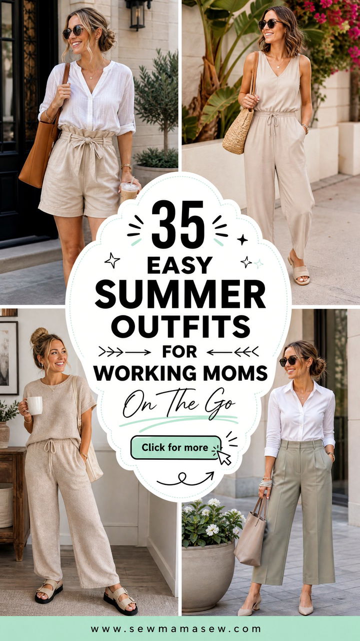 35 Easy Summer Outfits for Working Moms on the Go - 35 Easy Summer Outfits for Working Moms on the Go