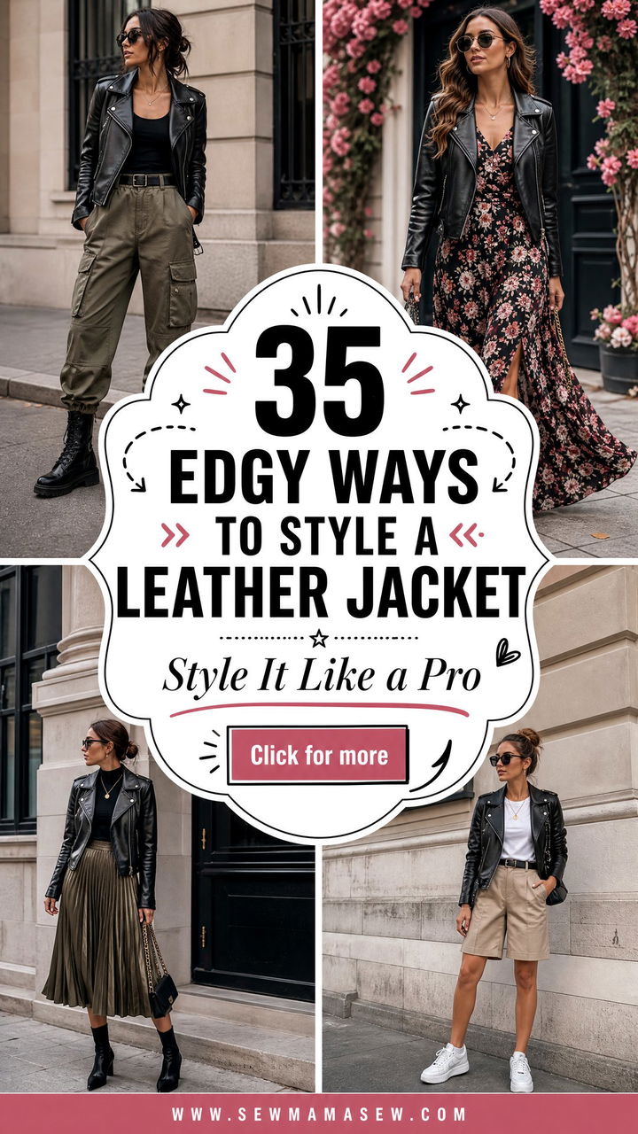 35 Edgy Ways How to Style a Leather Jacket Like a Pro - 35 Edgy Ways: How to Style a Leather Jacket Like a Pro