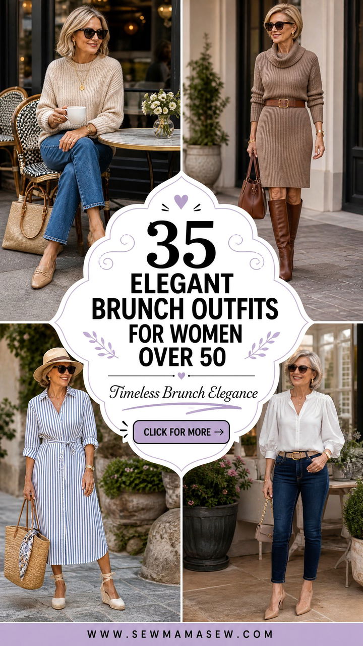 35 Elegant Brunch Outfits for Women Over 50 - 35 Elegant Brunch Outfits for Women Over 50