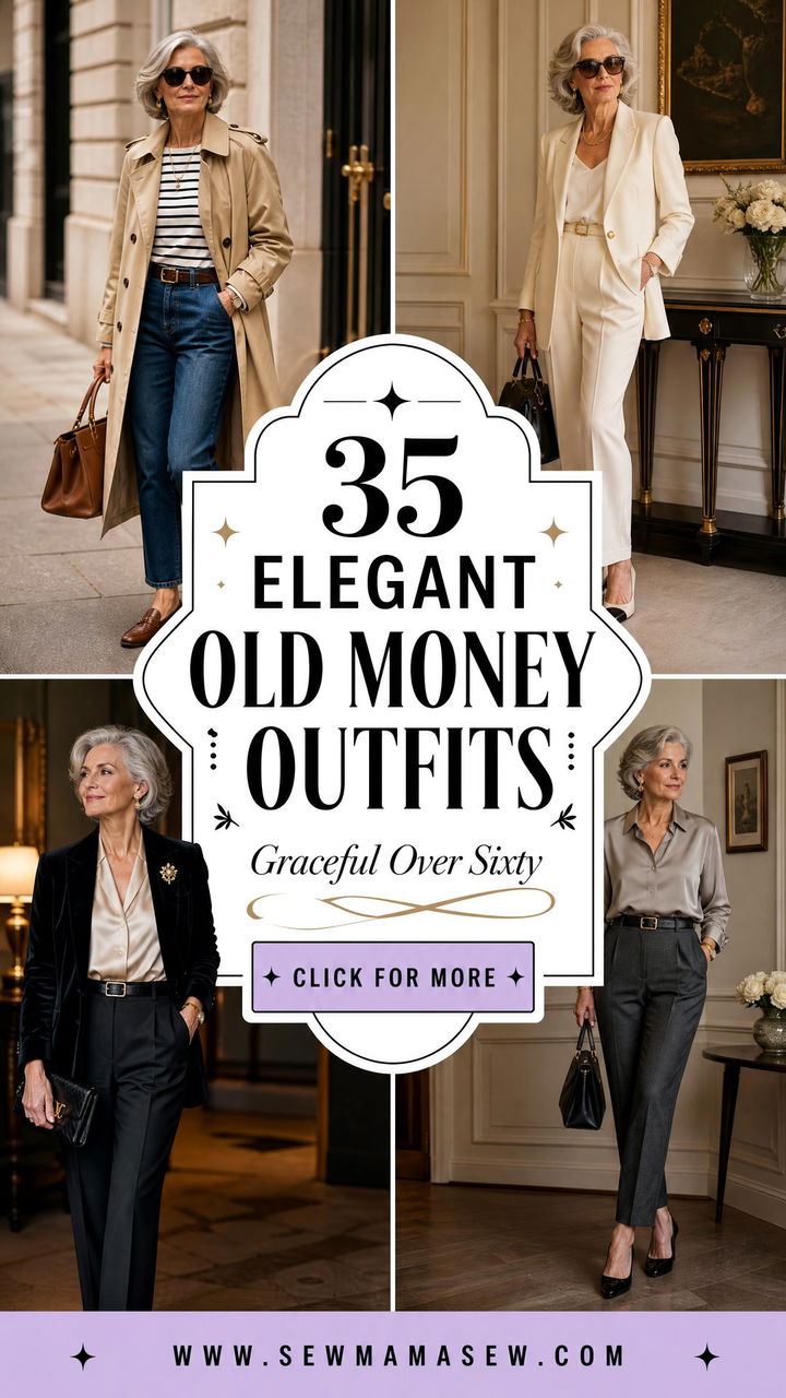 35 Elegant Old Money Outfits for Women Over 60 - 35 Elegant Old Money Outfits for Women Over 60