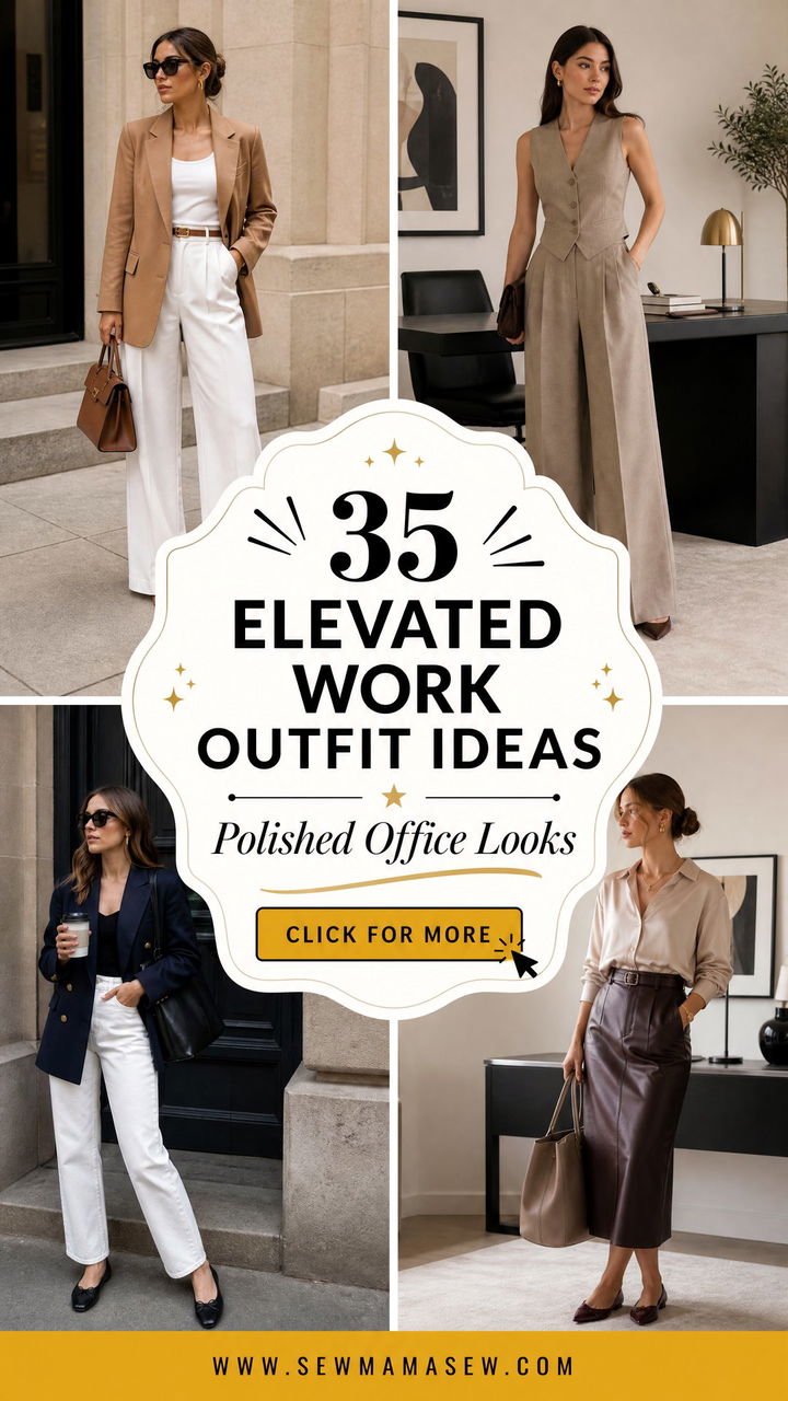 35 Elevated Work Outfit Ideas for a Polished Look - 35 Elevated Work Outfit Ideas for a Polished Look