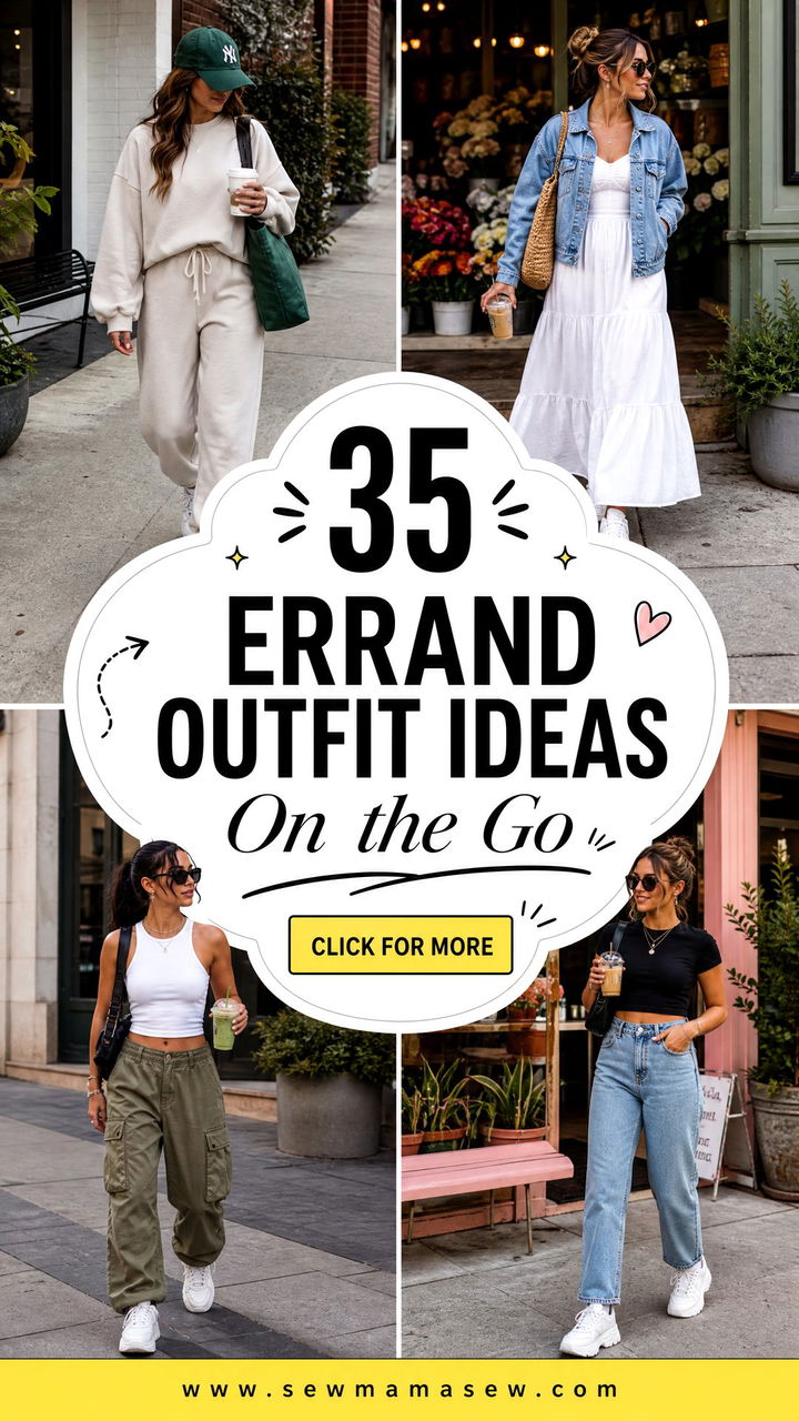 35 Errand Outfit Ideas for Women on the Go - 35 Errand Outfit Ideas for Women on the Go