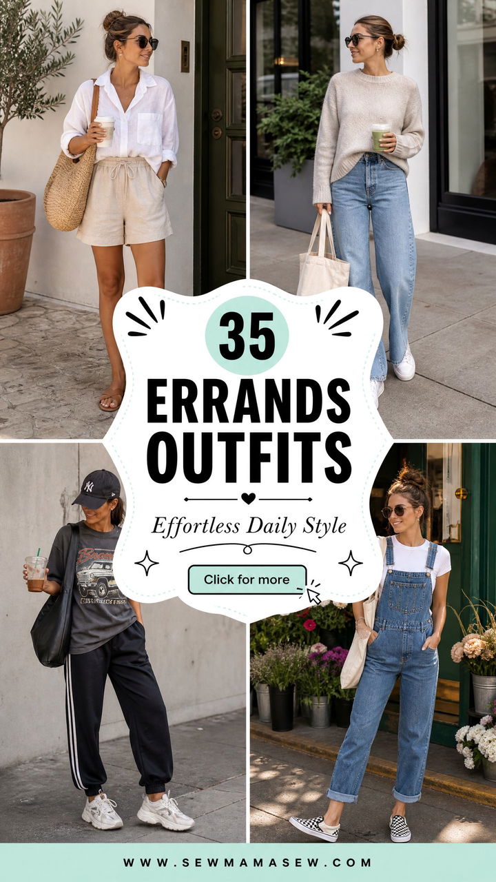 35 Errands Outfits for Women That Look Effortless - 35 Errands Outfits for Women That Look Effortless