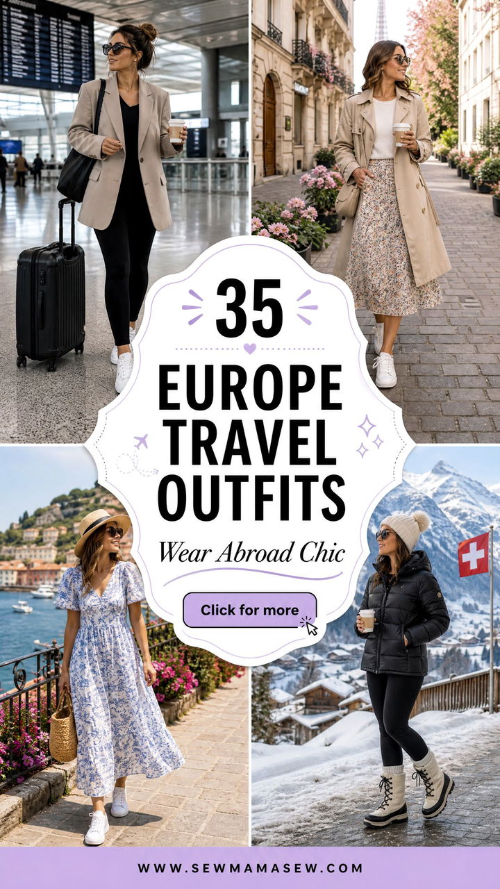 35 Europe Travel Outfits for Women to Wear Abroad - 35 Europe Travel Outfits for Women to Wear Abroad