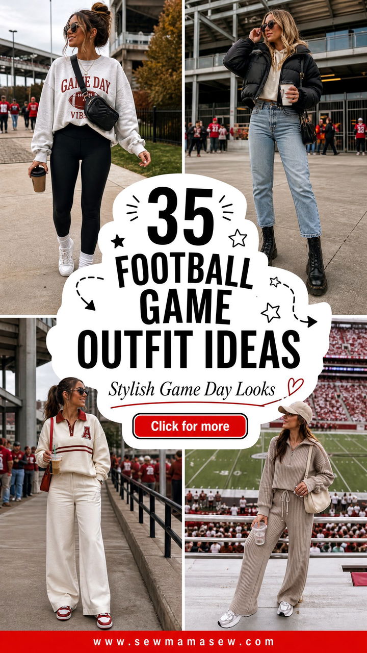 35 Football Game Outfit Ideas for Women Stylish Looks - 35 Football Game Outfit Ideas for Women: Stylish Looks