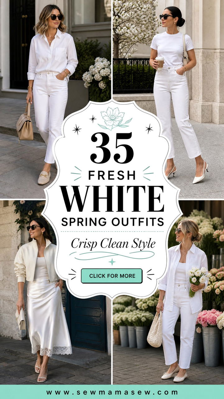 35 Fresh Spring Outfits in White for a Chic Season - 35 Fresh Spring Outfits in White for a Chic Season