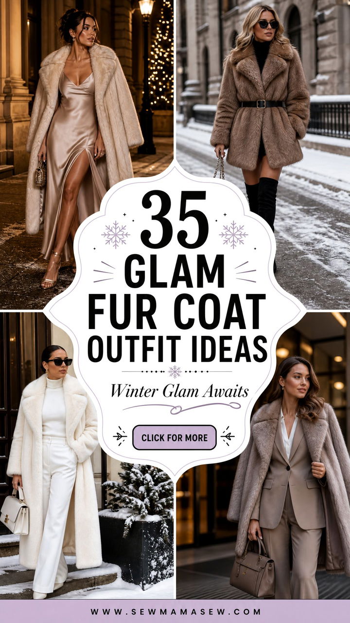 35 Glam Fur Coat Outfit Ideas for Winter Style - 35 Glam Fur Coat Outfit Ideas for Winter Style