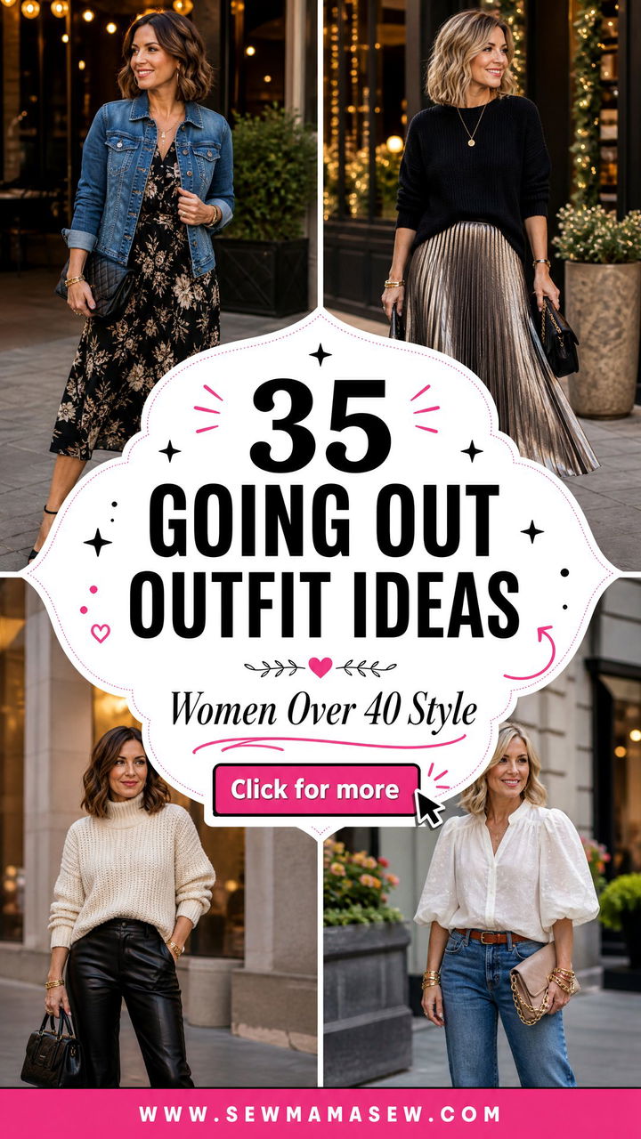35 Going Out Outfit Ideas Women Over 40 Will Love - 35 Going Out Outfit Ideas Women Over 40 Will Love