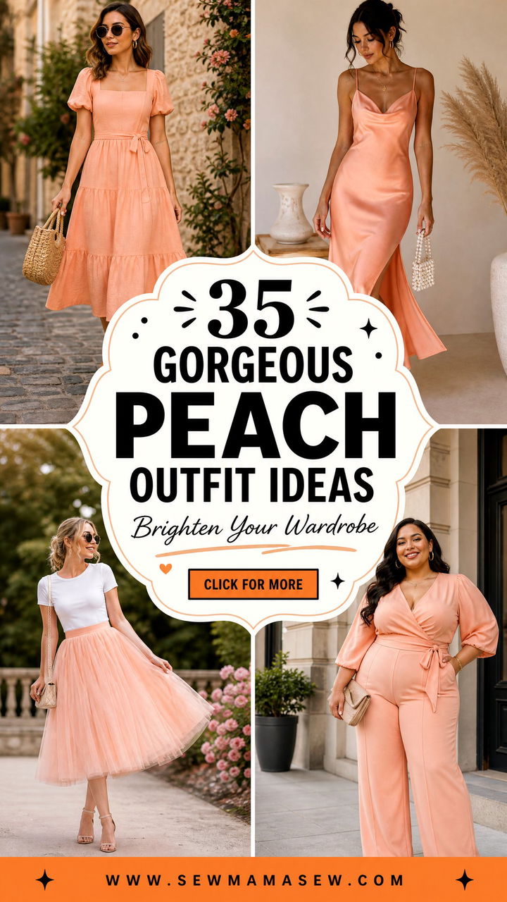 35 Gorgeous Peach Outfit Ideas to Brighten Your Wardrobe - 35 Gorgeous Peach Outfit Ideas to Brighten Your Wardrobe