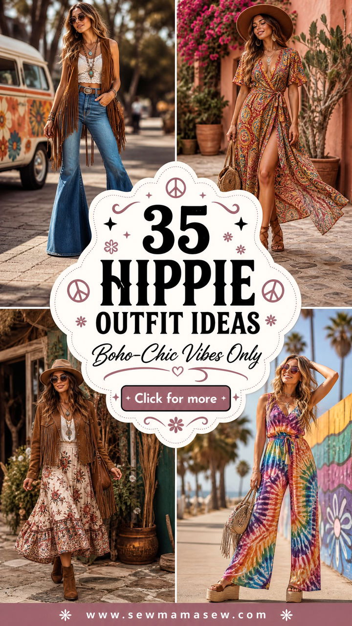 35 Hippie Outfit Ideas for Boho-Chic Vibes - 35 Hippie Outfit Ideas for Boho-Chic Vibes