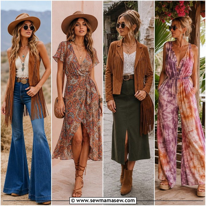 35 Hippie Outfit Ideas for Boho-Chic Vibes