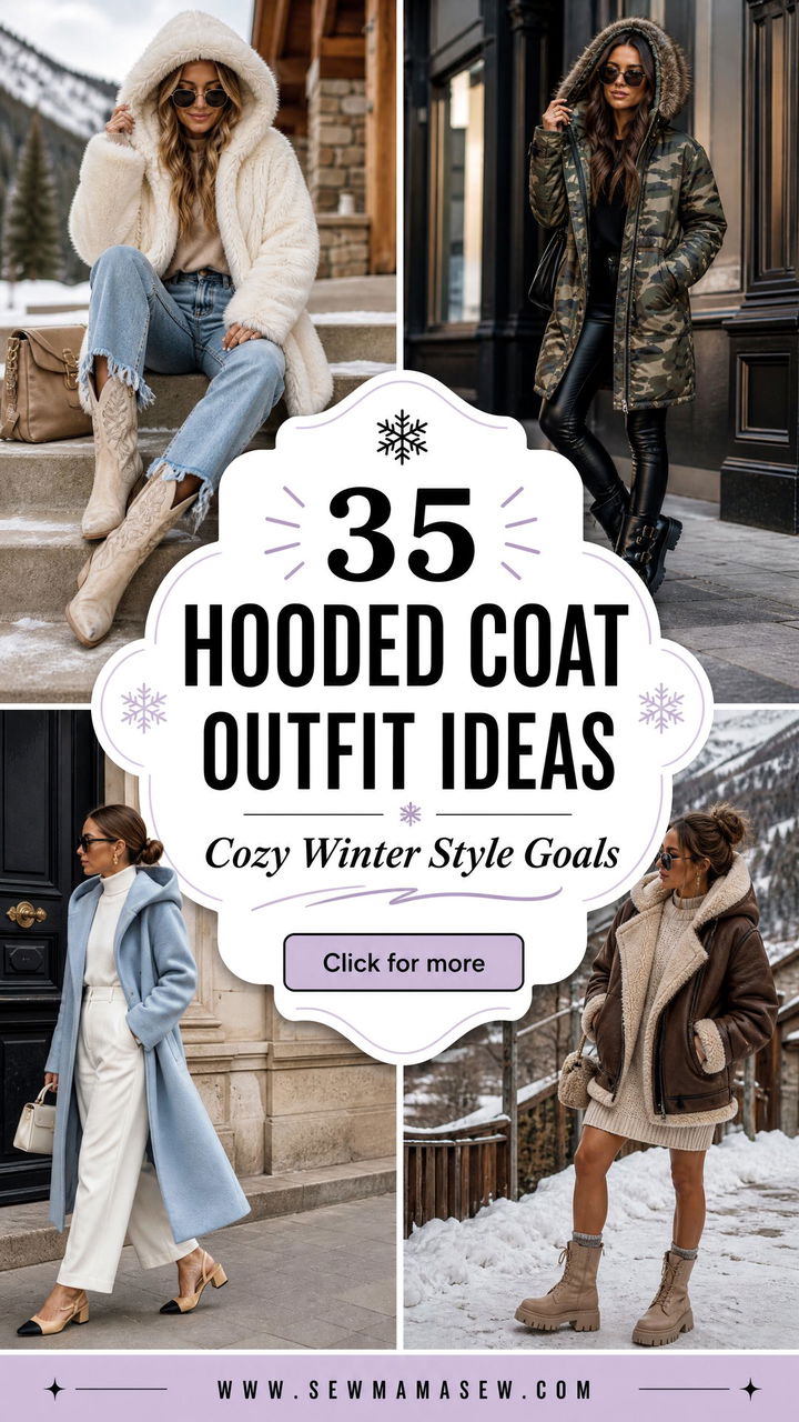 35 Hooded Coat Outfit Ideas for Cozy Winter Style - 35 Hooded Coat Outfit Ideas for Cozy Winter Style