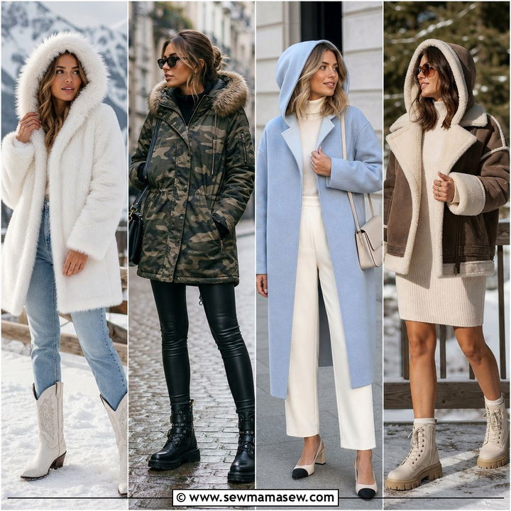 35 Hooded Coat Outfit Ideas for Cozy Winter Style