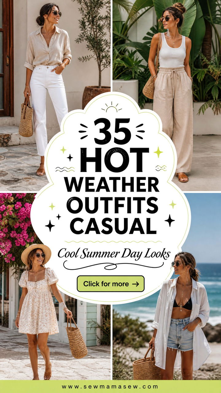 35 Hot Weather Outfits Casual and Cool for Summer Days - 35 Hot Weather Outfits Casual & Cool for Summer Days