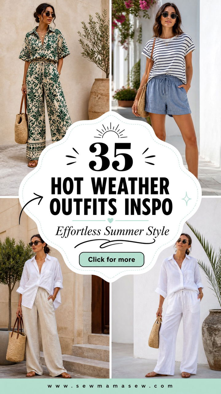 35 Hot Weather Outfits Inspo for Effortless Summer Style - 35 Hot Weather Outfits Inspo for Effortless Summer Style