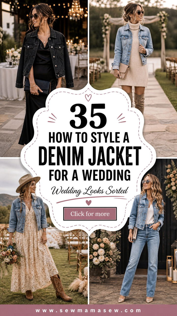 35 How to Style a Denim Jacket for a Wedding Looks - 35 How to Style a Denim Jacket for a Wedding Looks