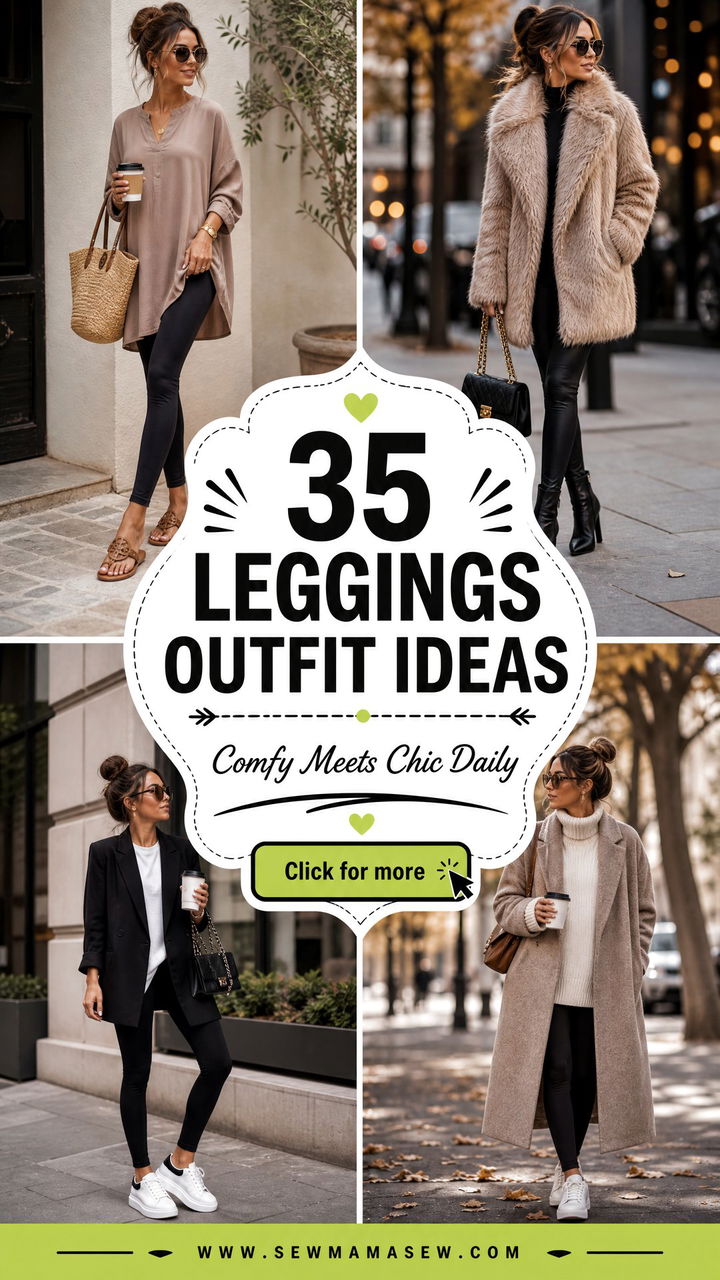 35 Leggings Outfit Ideas for Comfy Chic Everyday Looks - 35 Leggings Outfit Ideas for Comfy, Chic Everyday Looks