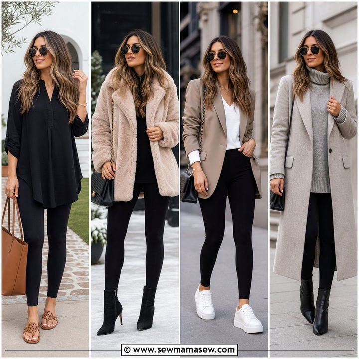 35 Leggings Outfit Ideas for Comfy, Chic Everyday Looks