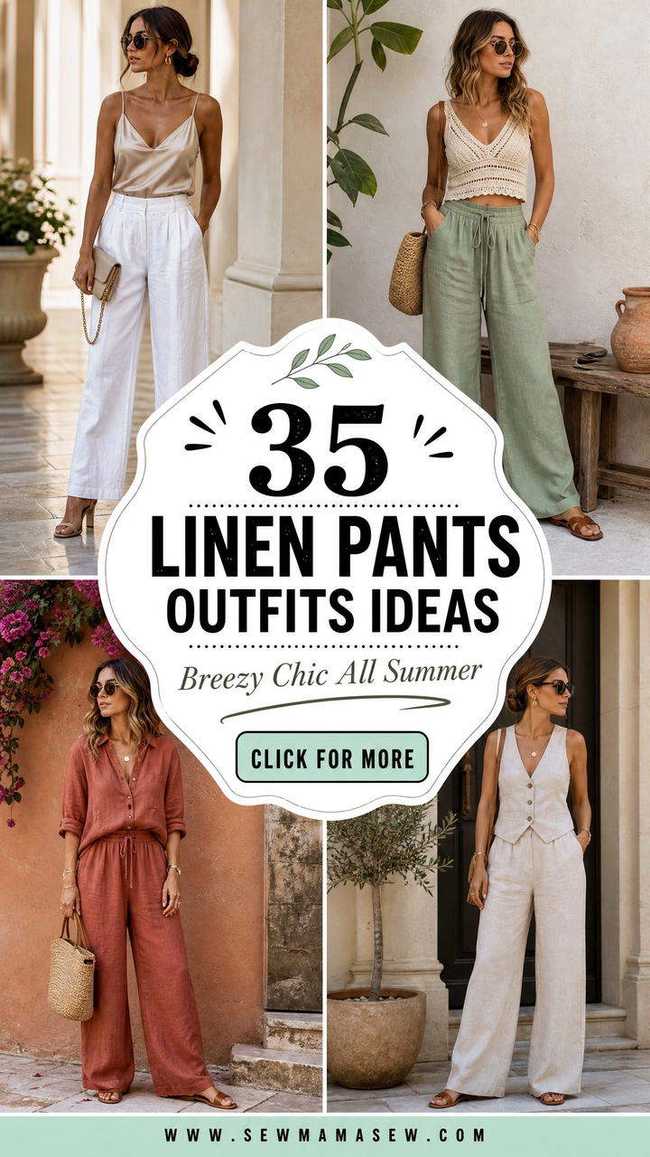 35 Linen Pants Outfits Ideas for Effortless Summer Chic - 35 Linen Pants Outfits Ideas for Effortless Summer Chic