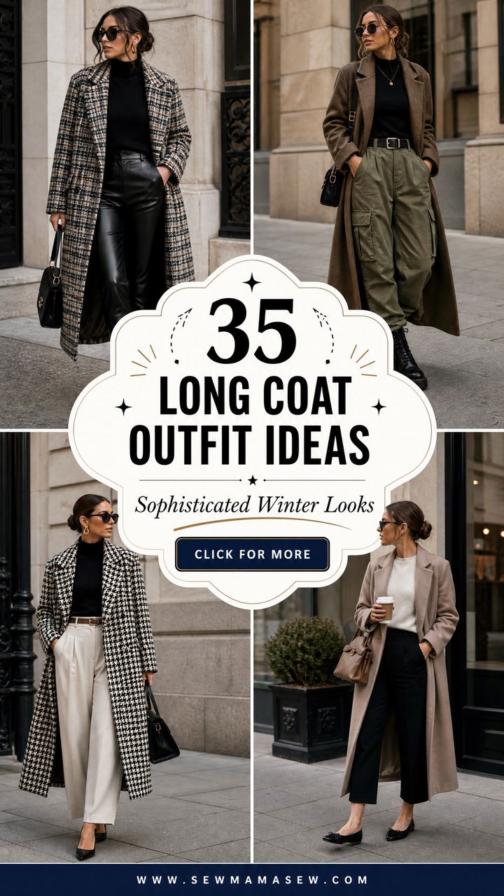 35 Long Coat Outfit Ideas for Sophisticated Winter Style - 35 Long Coat Outfit Ideas for Sophisticated Winter Style