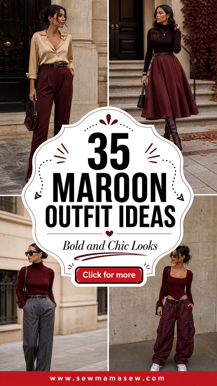 35 Maroon Outfit Ideas for a Bold and Chic Look - 35 Maroon Outfit Ideas for a Bold and Chic Look