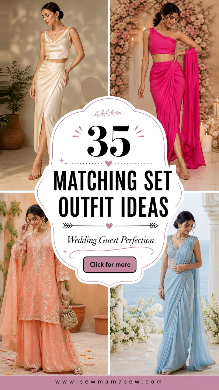 35 Matching Set Outfit Ideas for Wedding Guest Looks - 35 Matching Set Outfit Ideas for Wedding Guest Looks