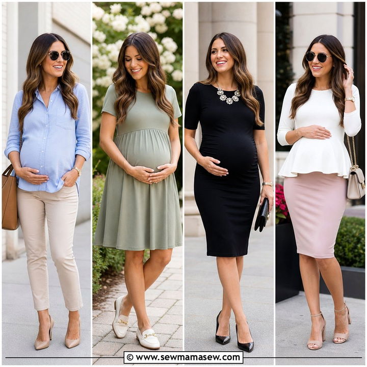 35 Maternity Outfit Ideas for Work That Look Polished