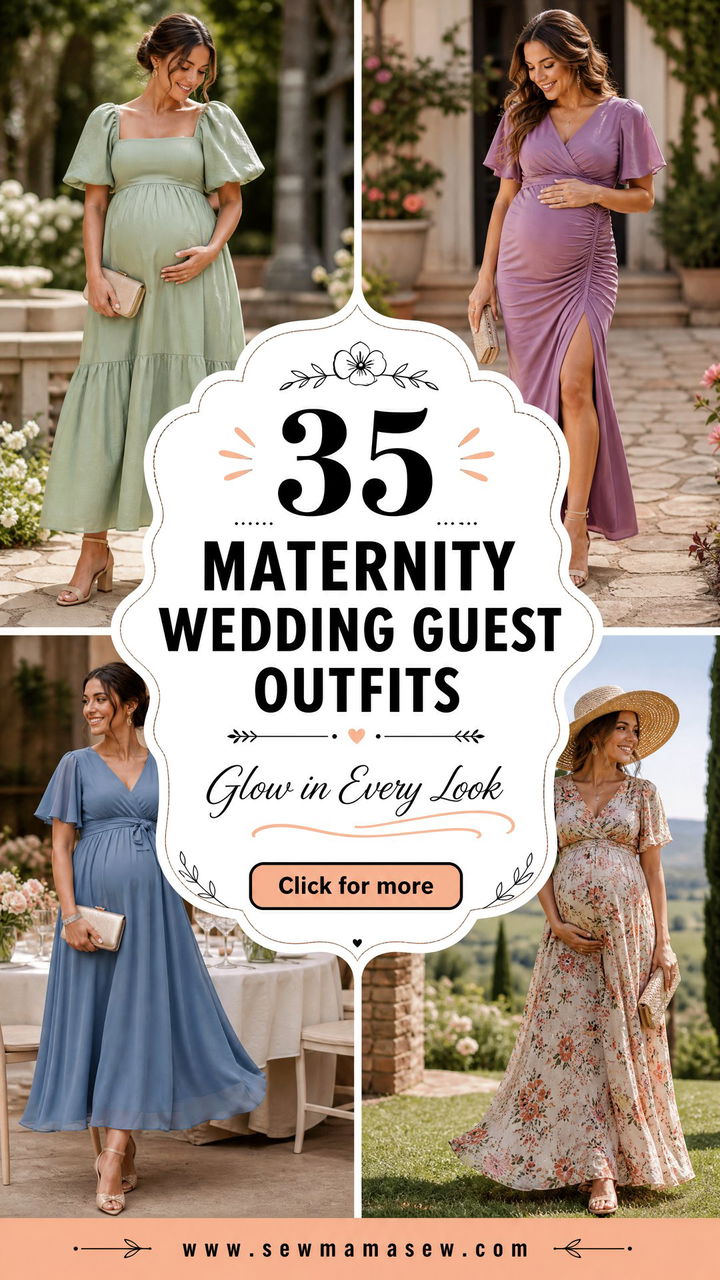 35 Maternity Wedding Guest Outfits to Glow In - 35 Maternity Wedding Guest Outfits to Glow In