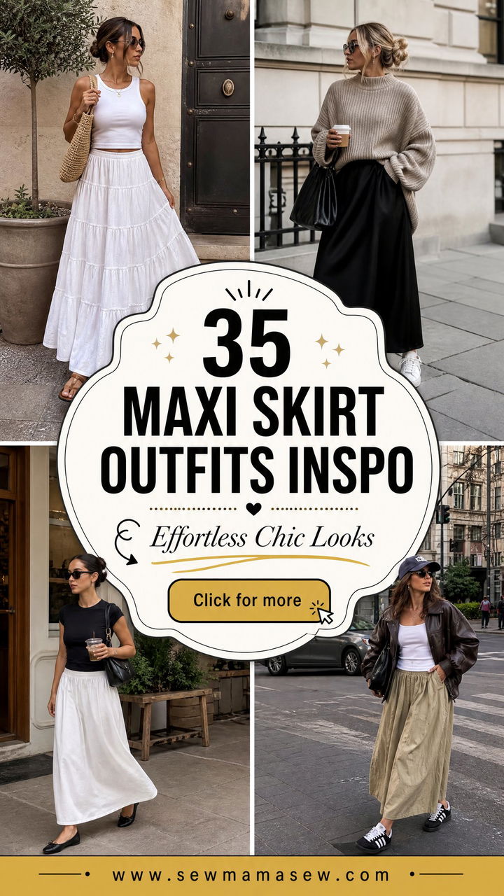 35 Maxi Skirt Outfits Inspo for Effortless Chic Looks - 35 Maxi Skirt Outfits Inspo for Effortless Chic Looks