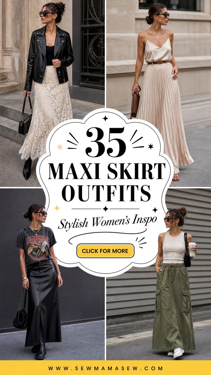 35 Maxi Skirt Outfits for Women Stylish Inspo - 35 Maxi Skirt Outfits for Women: Stylish Inspo