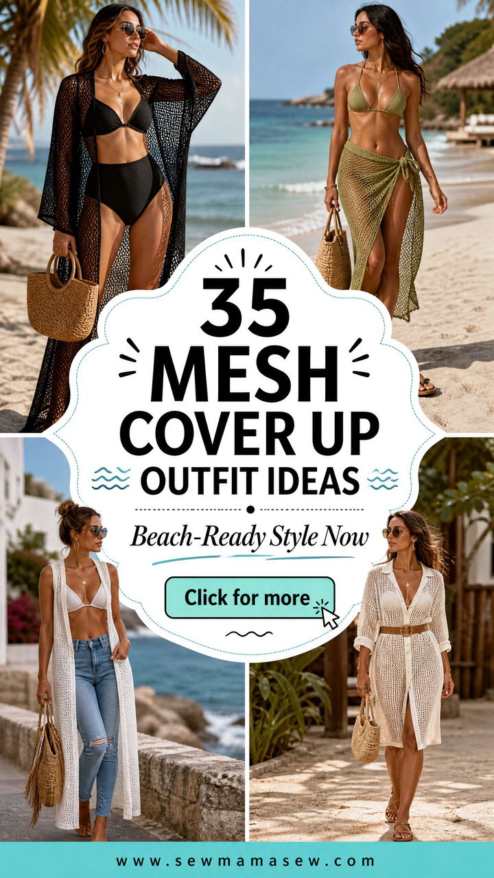 35 Mesh Cover Up Outfit Ideas for Beach-Ready Style - 35 Mesh Cover Up Outfit Ideas for Beach-Ready Style