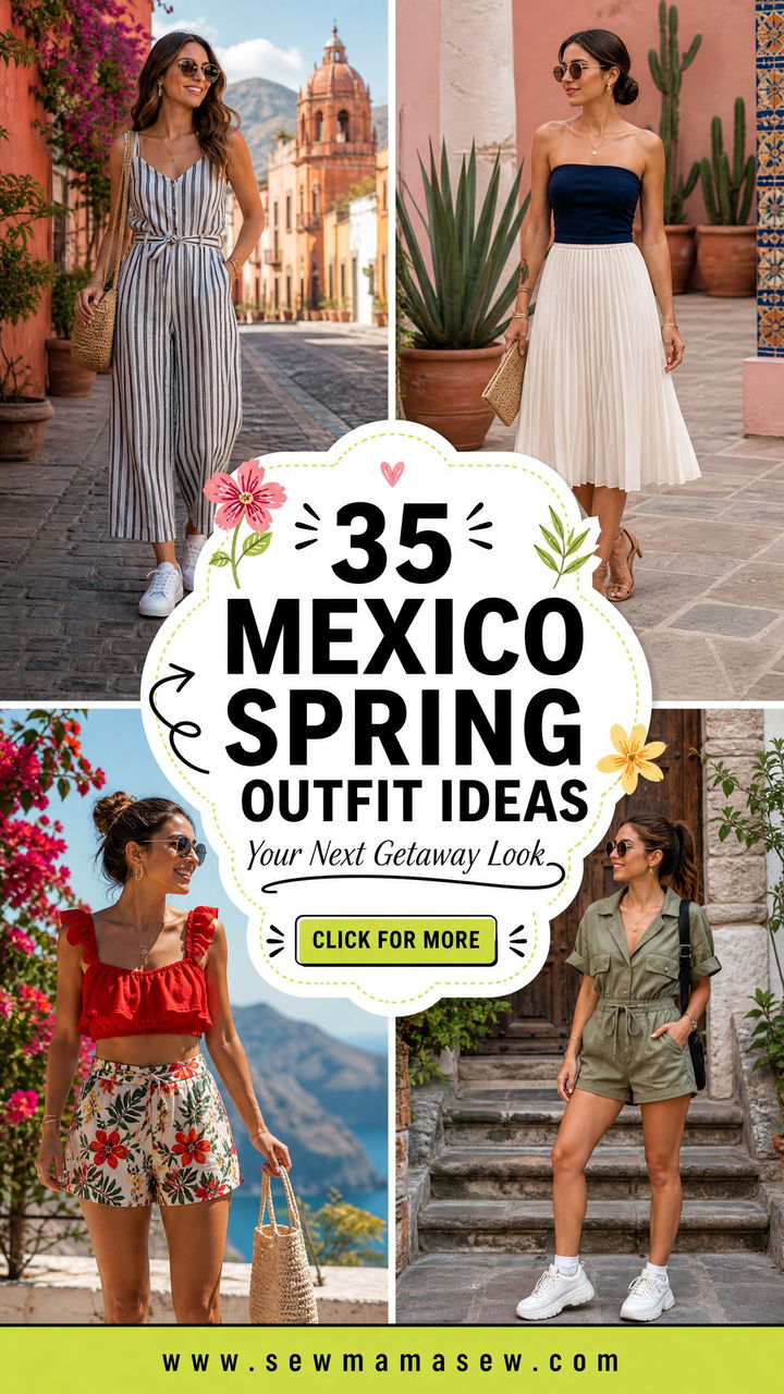 35 Mexico Spring Outfit Ideas for Your Next Getaway - 35 Mexico Spring Outfit Ideas for Your Next Getaway
