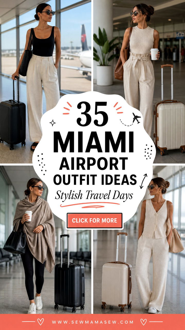 35 Miami Airport Outfit Ideas for Stylish Travel Days - 35 Miami Airport Outfit Ideas for Stylish Travel Days