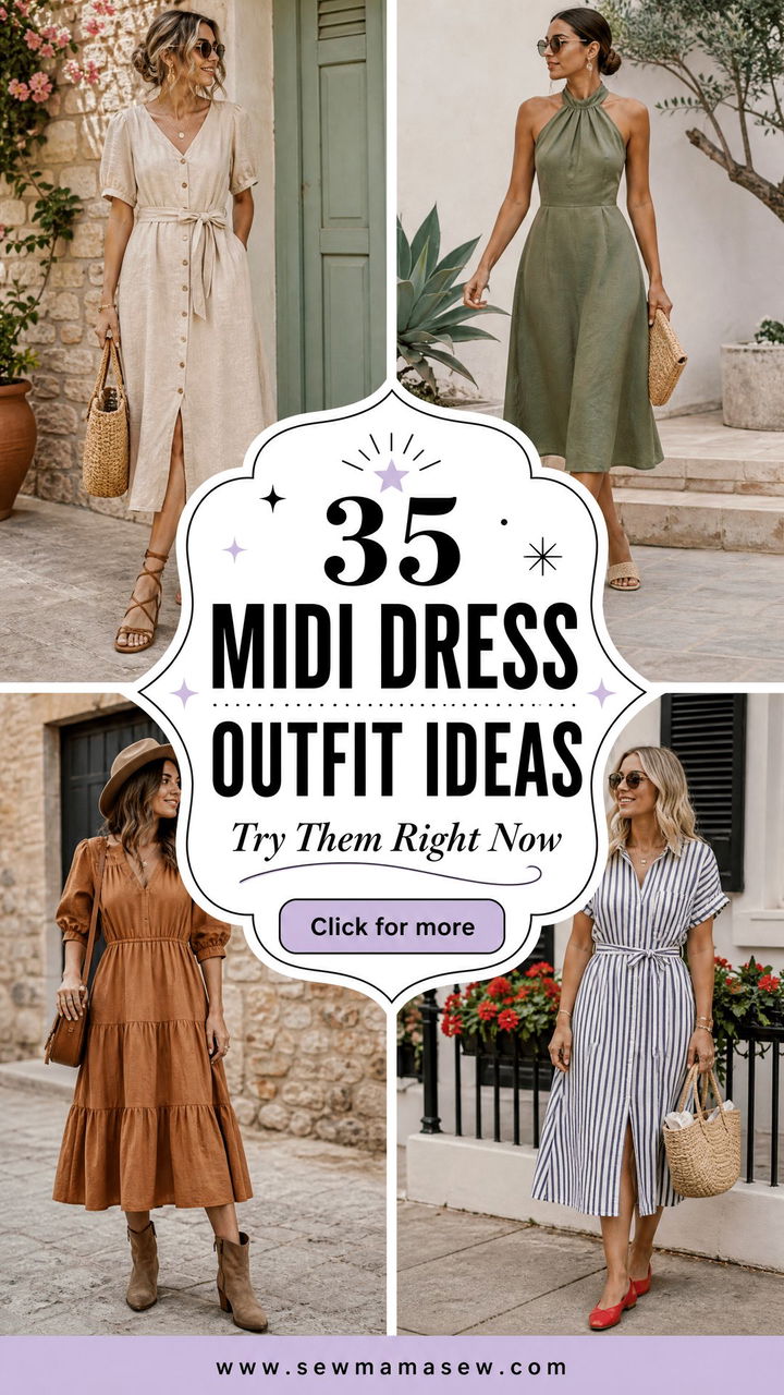 35 Midi Dress Outfit Ideas for Women to Try Now - 35 Midi Dress Outfit Ideas for Women to Try Now