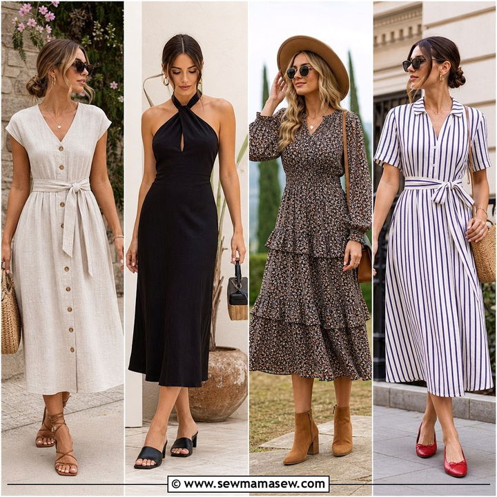 35 Midi Dress Outfit Ideas for Women to Try Now