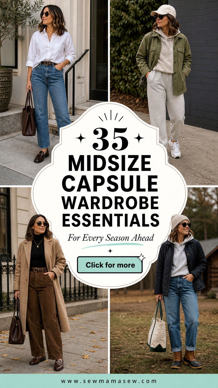 35 Midsize Capsule Wardrobe Essentials for Every Season - 35 Midsize Capsule Wardrobe Essentials for Every Season