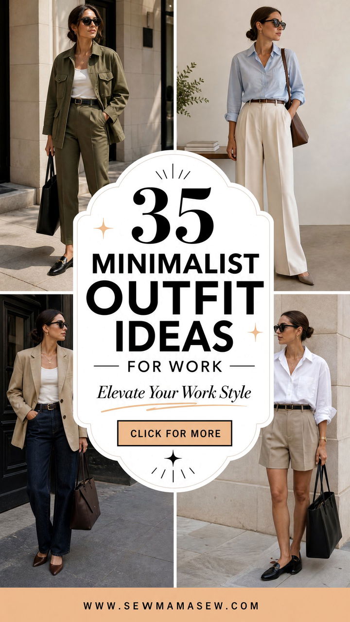 35 Minimalist Outfit Ideas for Work to Elevate Style - 35 Minimalist Outfit Ideas for Work to Elevate Style
