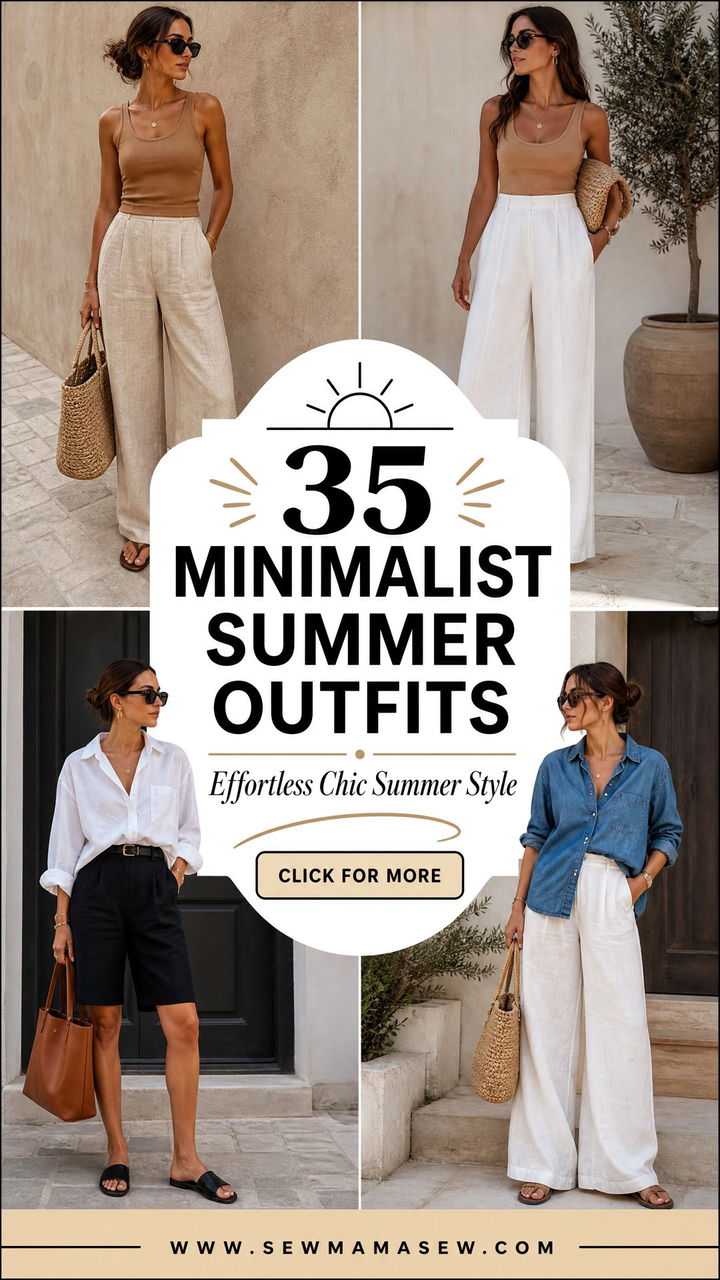 35 Minimalist Summer Outfits for Effortless Chic Style - 35 Minimalist Summer Outfits for Effortless Chic Style