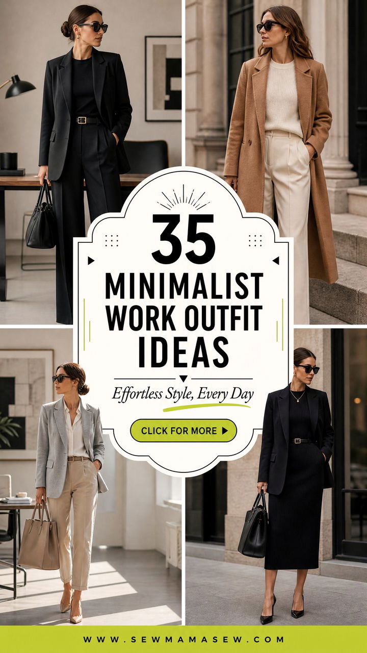 35 Minimalist Work Outfit Ideas for Effortless Style - 35 Minimalist Work Outfit Ideas for Effortless Style