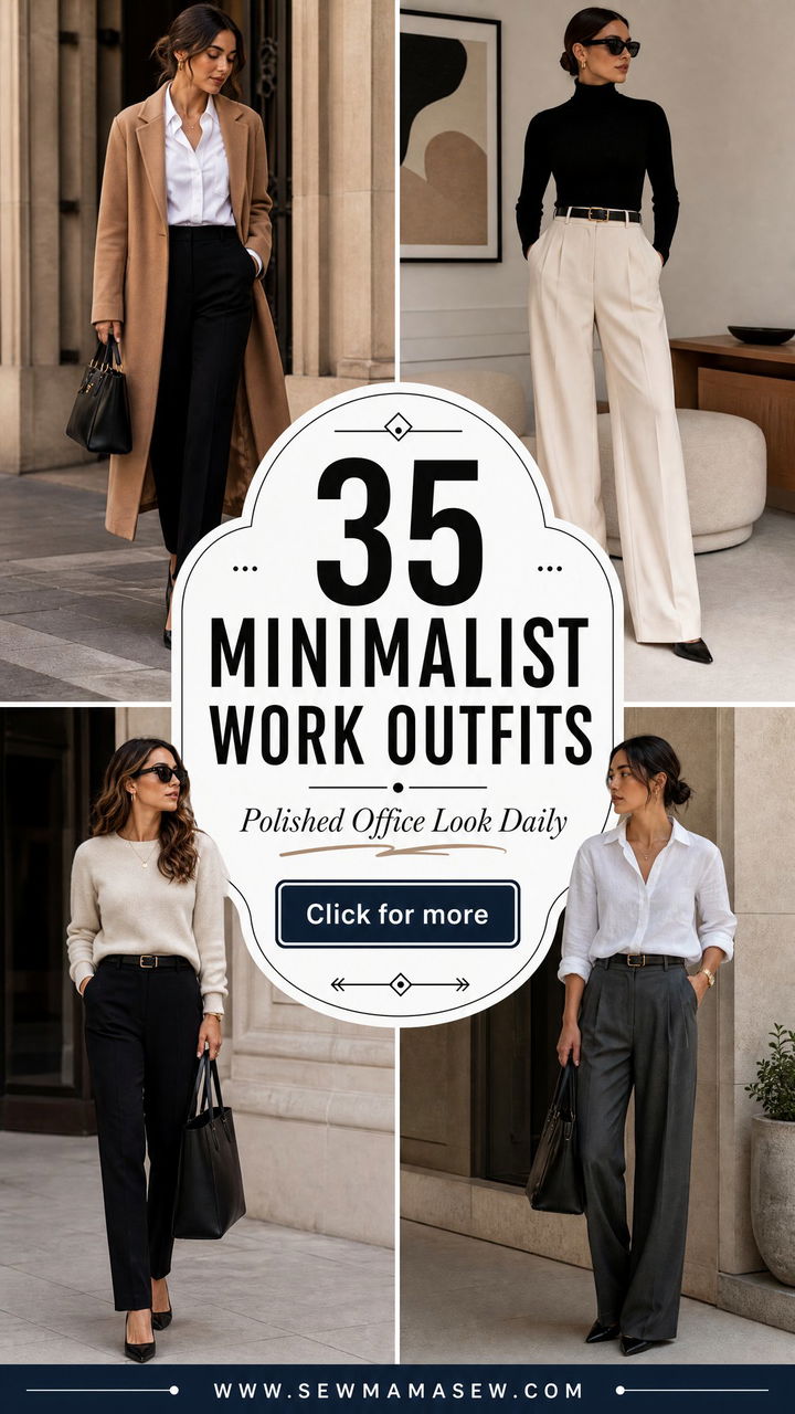 35 Minimalist Work Outfits for a Polished Office Look - 35 Minimalist Work Outfits for a Polished Office Look