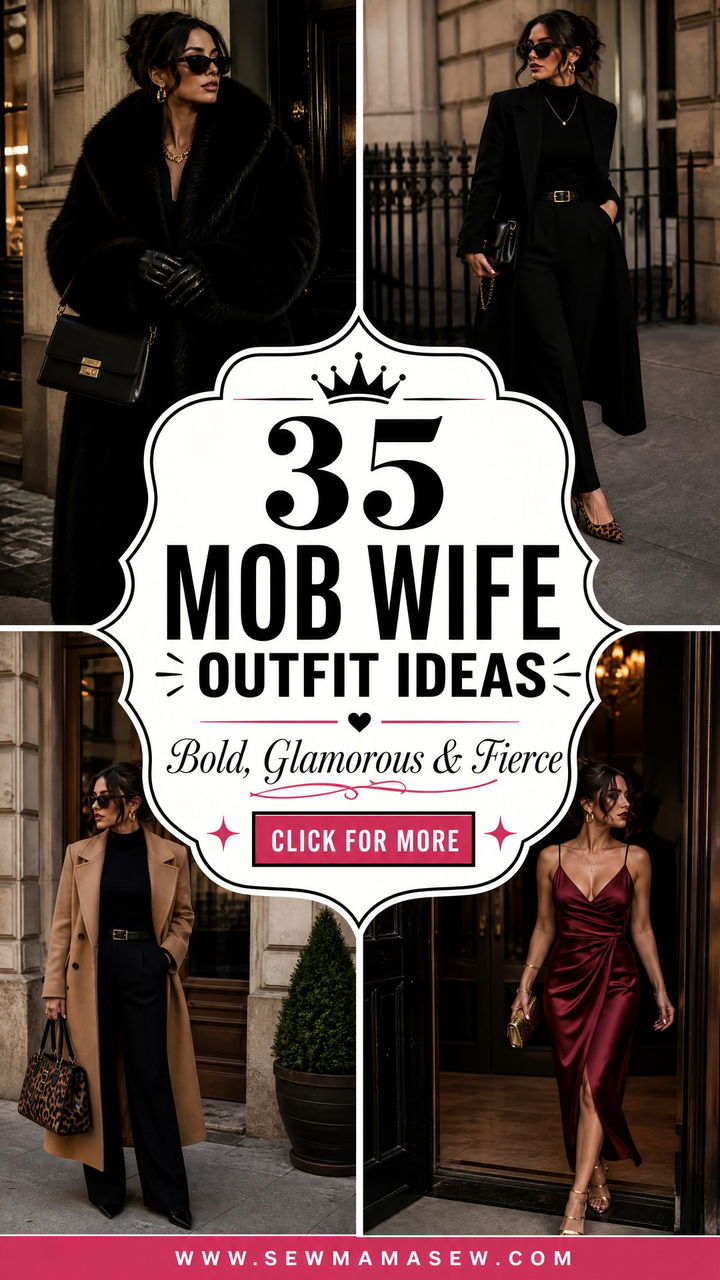 35 Mob Wife Outfit Ideas for Bold Glamorous Style - 35 Mob Wife Outfit Ideas for Bold, Glamorous Style