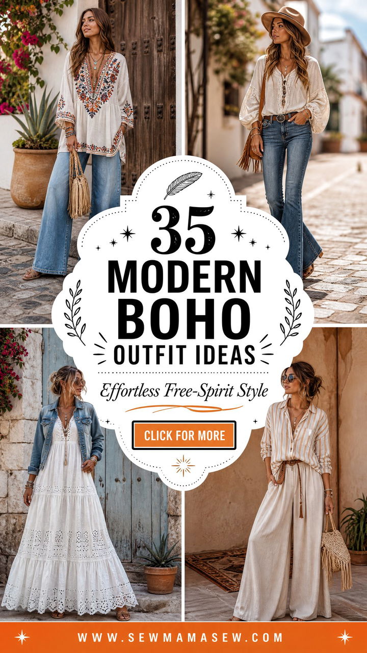 35 Modern Boho Outfit Ideas for Effortless Free-Spirit Style - 35 Modern Boho Outfit Ideas for Effortless Free-Spirit Style