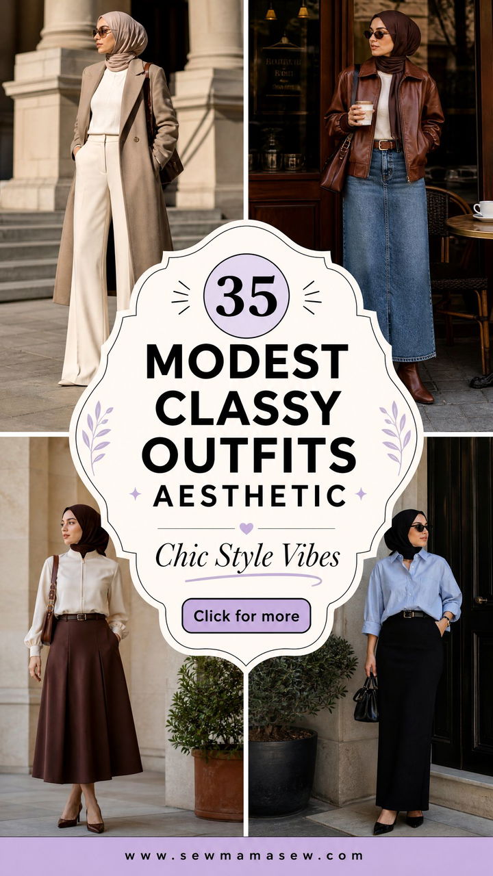 35 Modest Classy Outfits Aesthetic for Chic Style - 35 Modest Classy Outfits Aesthetic for Chic Style