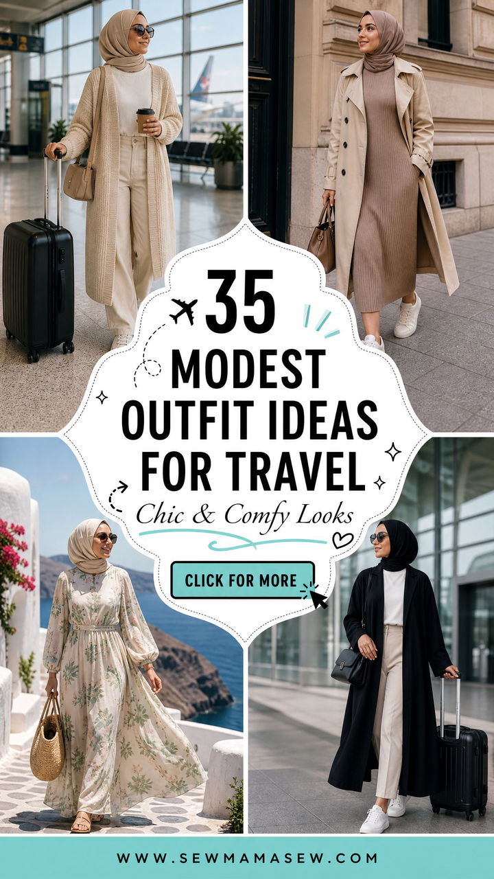 35 Modest Outfit Ideas for Travel Chic and Comfy - 35 Modest Outfit Ideas for Travel: Chic & Comfy