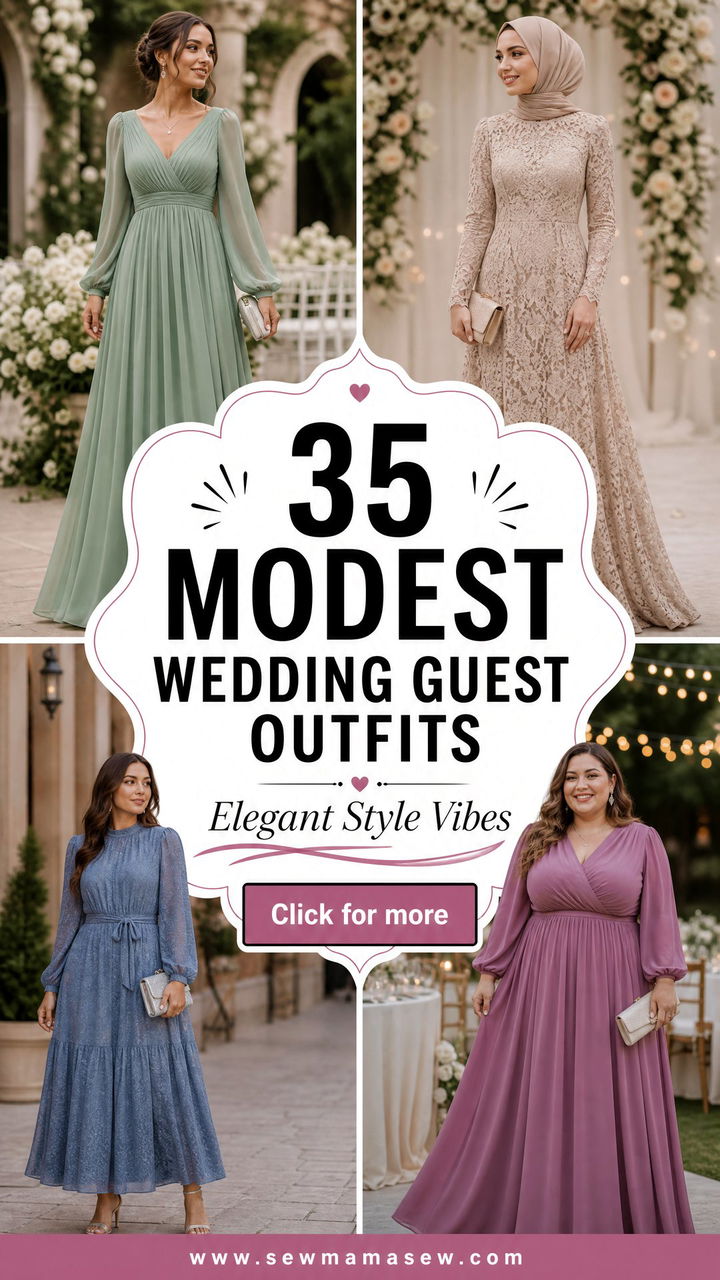 35 Modest Wedding Guest Outfits for Elegant Style - 35 Modest Wedding Guest Outfits for Elegant Style