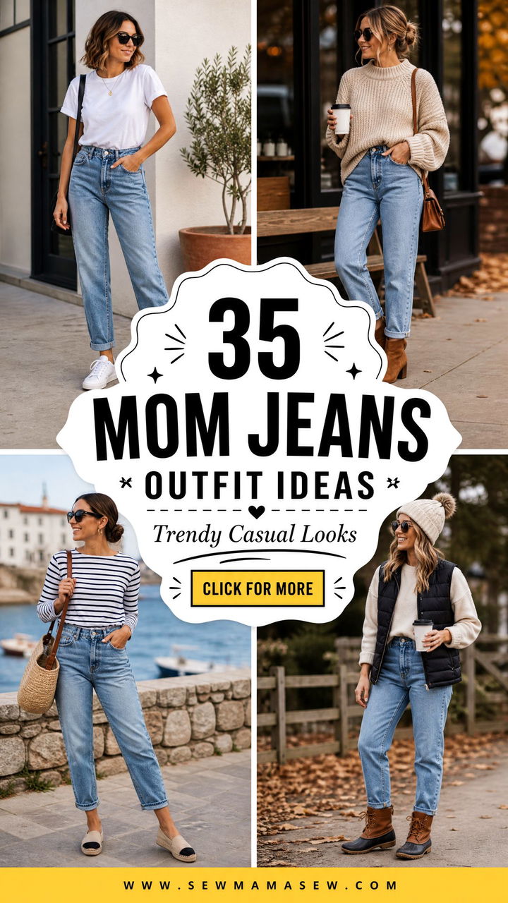 35 Mom Jeans Outfit Ideas for Women Trendy Looks - 35 Mom Jeans Outfit Ideas for Women: Trendy Looks